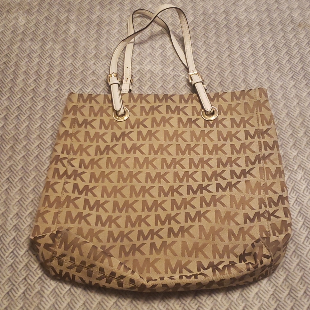 Michael Kors Signature Fabric Tote Handbag